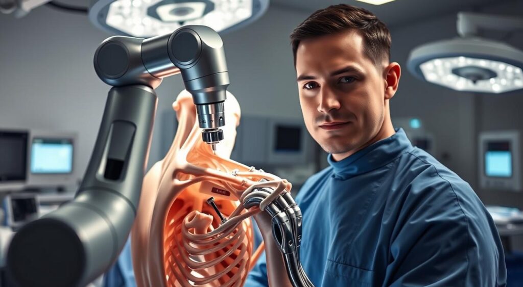 Artroplastia reversa do ombro com robótica assistida Mako SmartRobotics