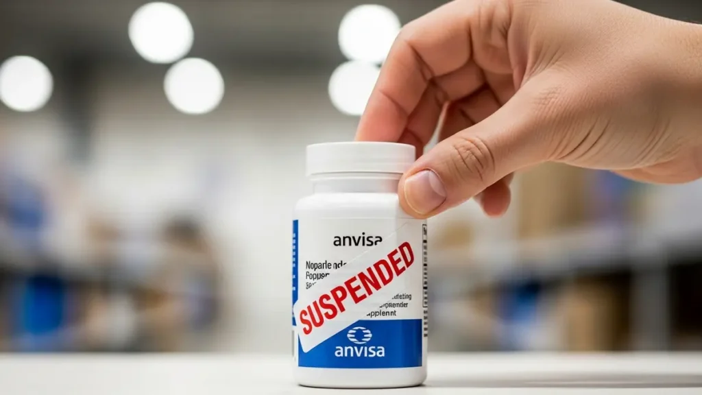 Anvisa suspende suplementos e determina recolhimento por risco à saúde Anvisa suspende suplementos e determina recolhimento por risco à saúde