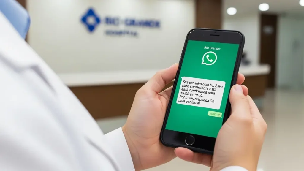 Rio Grande confirma consultas e exames pelo WhatsApp Rio Grande confirma consultas e exames pelo WhatsApp